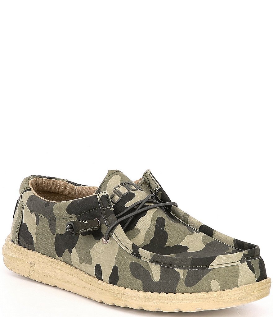 Hey Dude Men's Wally Camouflage Washable Canvas Shoes