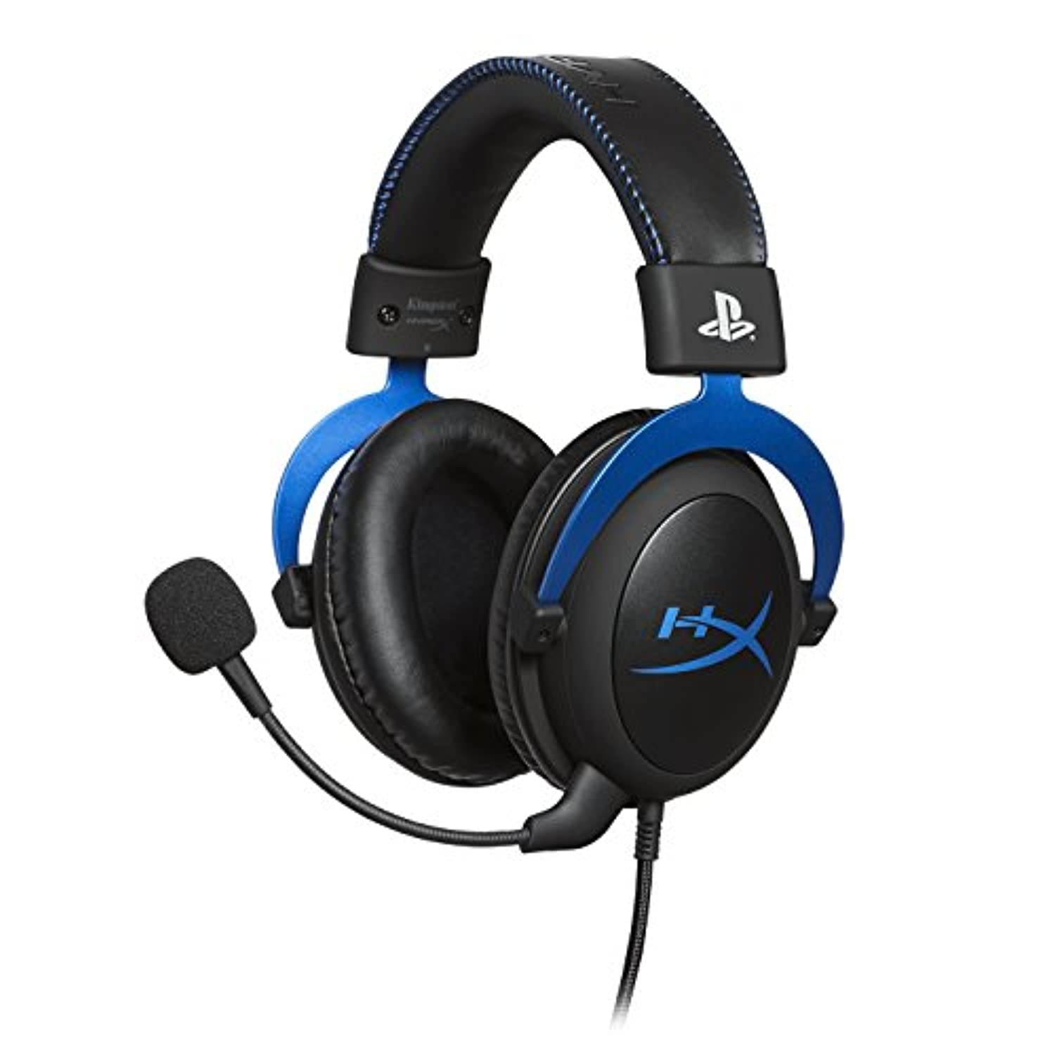 HyperX Cloud - Official Playstation Licensed Gaming Headset for PS4 and PS5 with in-Line Audio Control, Detachable Noise Cancelling Microphone, Comfortable Memory Foam - Black (HX-HSCLS-BL/AM)