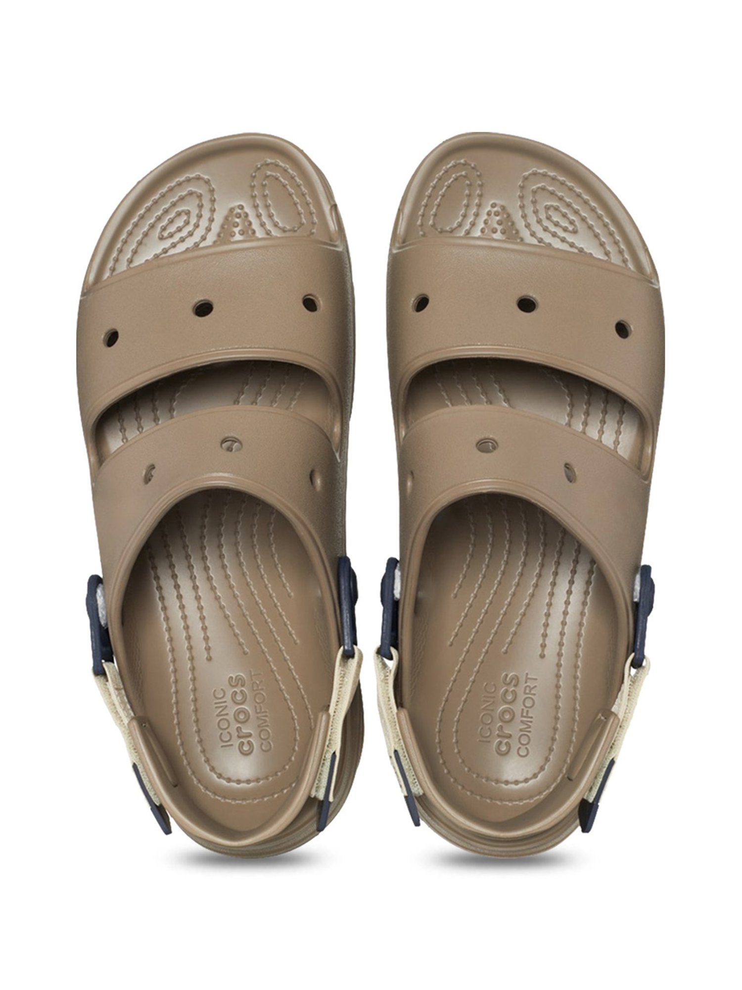 Crocs Men's All-Terrain Brown Sling Back Sandals