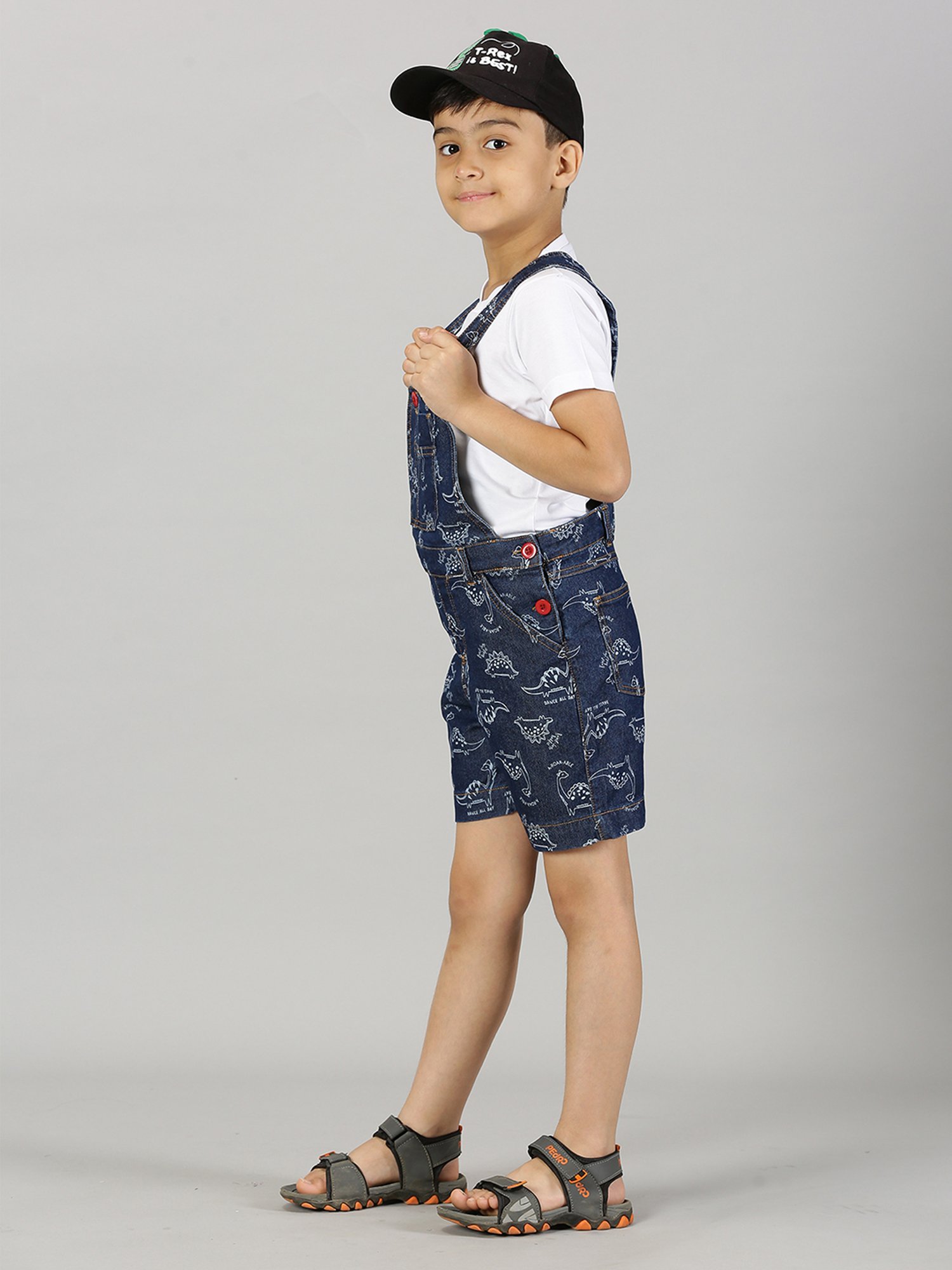 Juniors by Lifestyle Kids Mid Blue Cotton Casual Coordinate Set