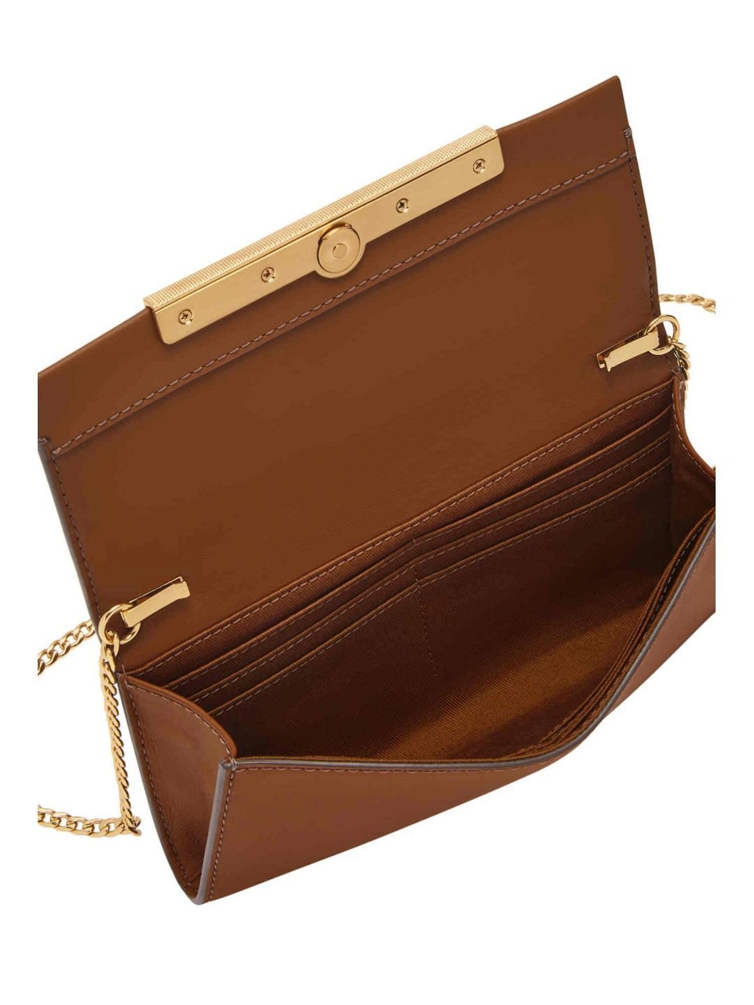 Fossil Brown Solid Sling Handbag