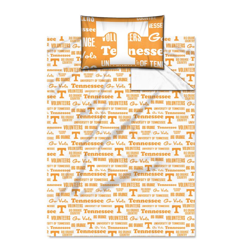 4pc NCAA Full Bed Sheet Set Vols College Team Anthem Bedding Accessories - Tennessee Volunteers..
