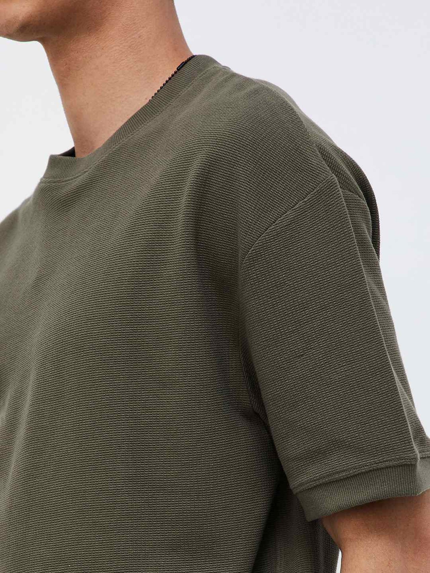 Forca Olive Cotton Regular Fit T-Shirt