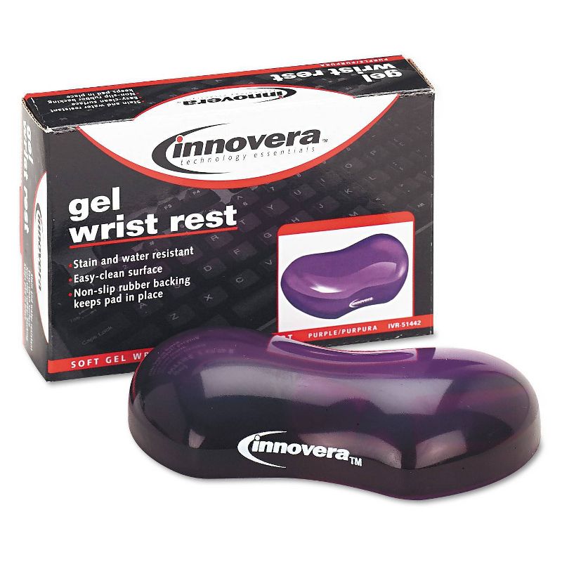 Innovera Gel Mouse Wrist Rest Purple