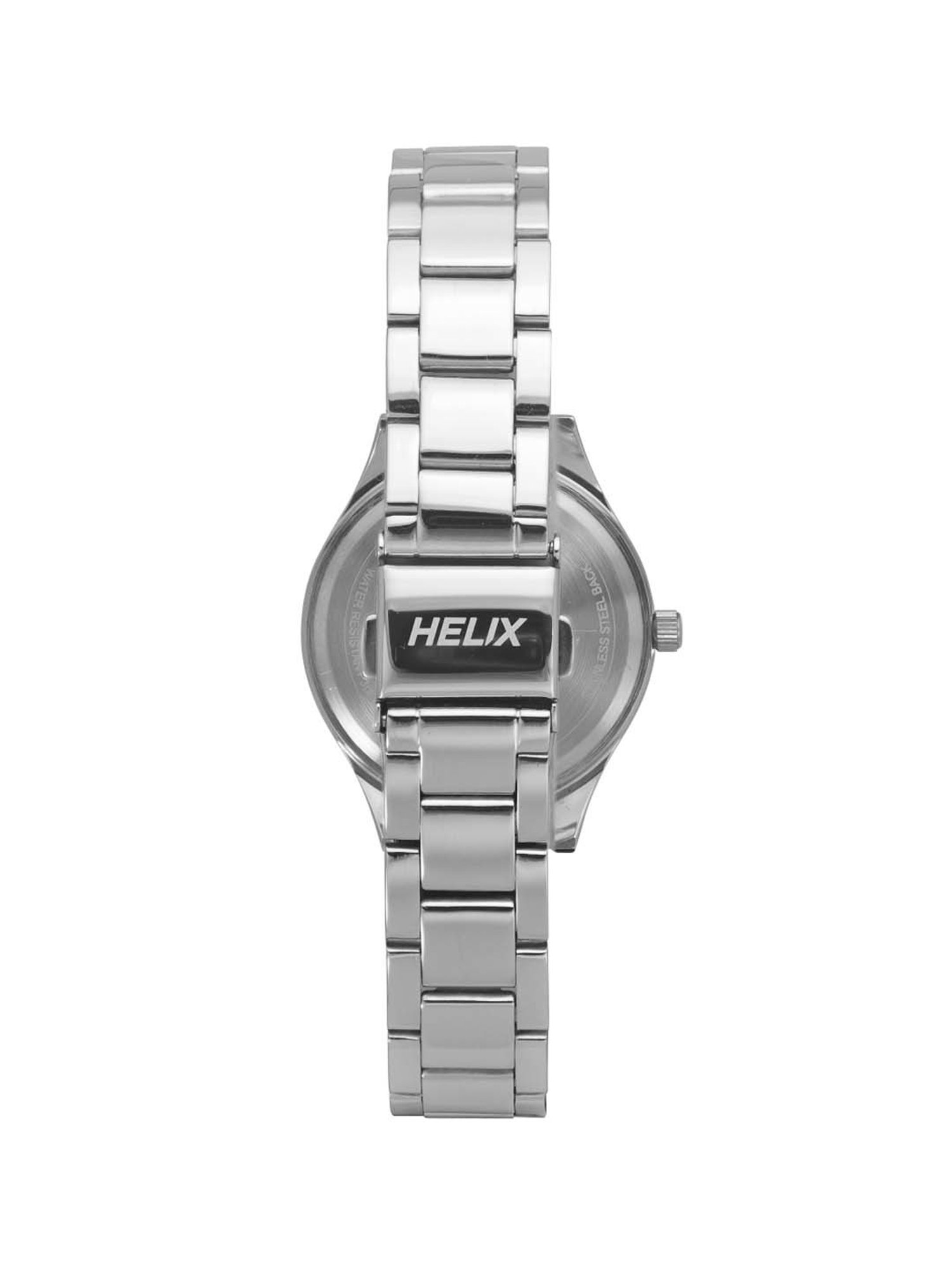 Helix By Timex Silver Round Dial Analog Stainless Steel Women Watch - TW049HL04