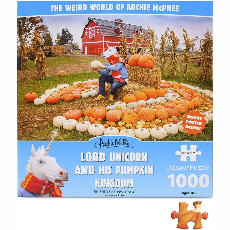 Accoutrements Unicorn and His Pumpkin Kingdom 1000 Piece Jigsaw Puzzle