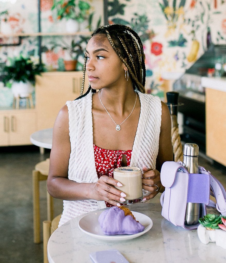 Create & Cultivate Vegan Leather Water Bottle Crossbody Bag