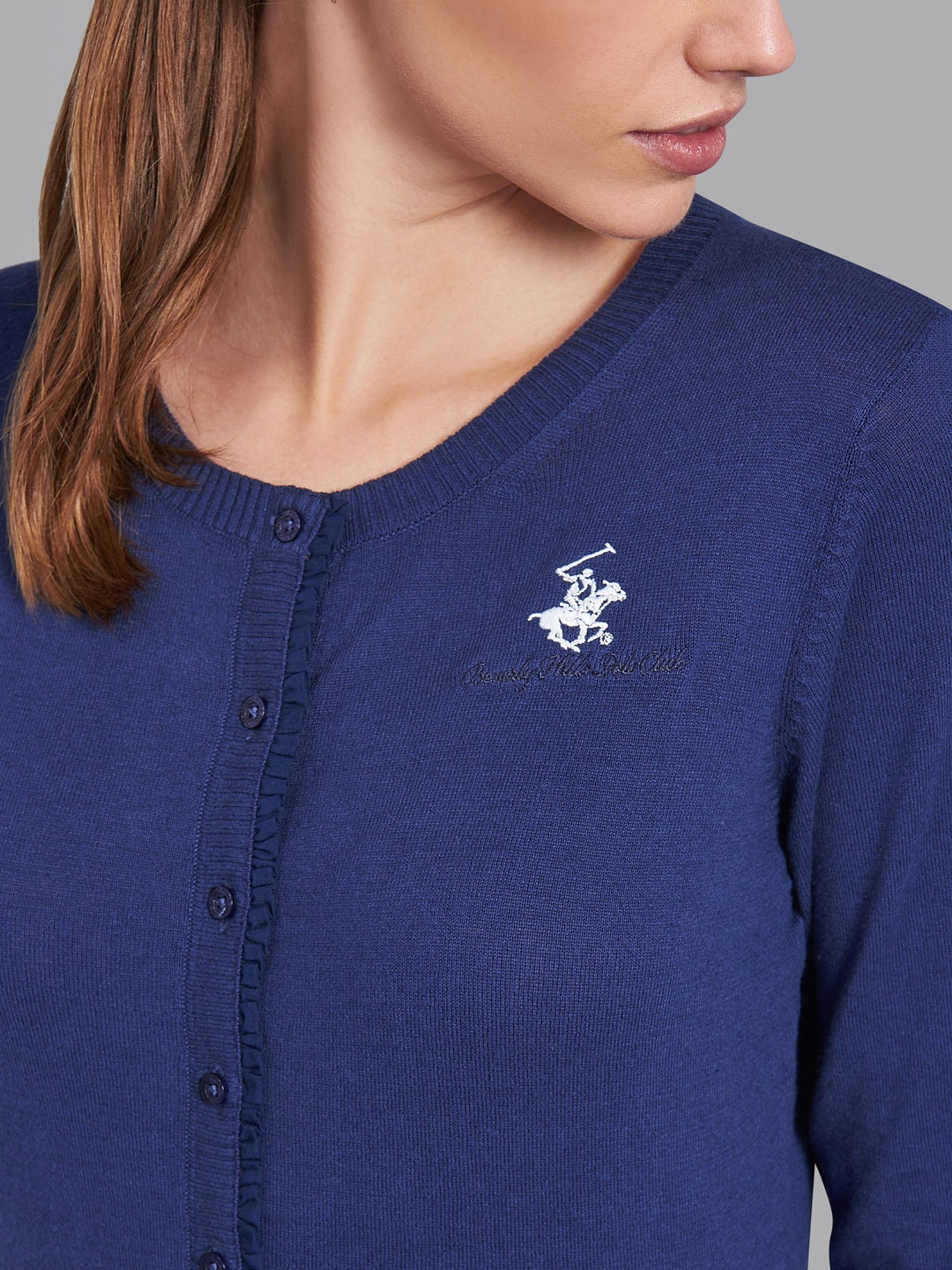 Beverly Hills Polo Club Navy Cardigan
