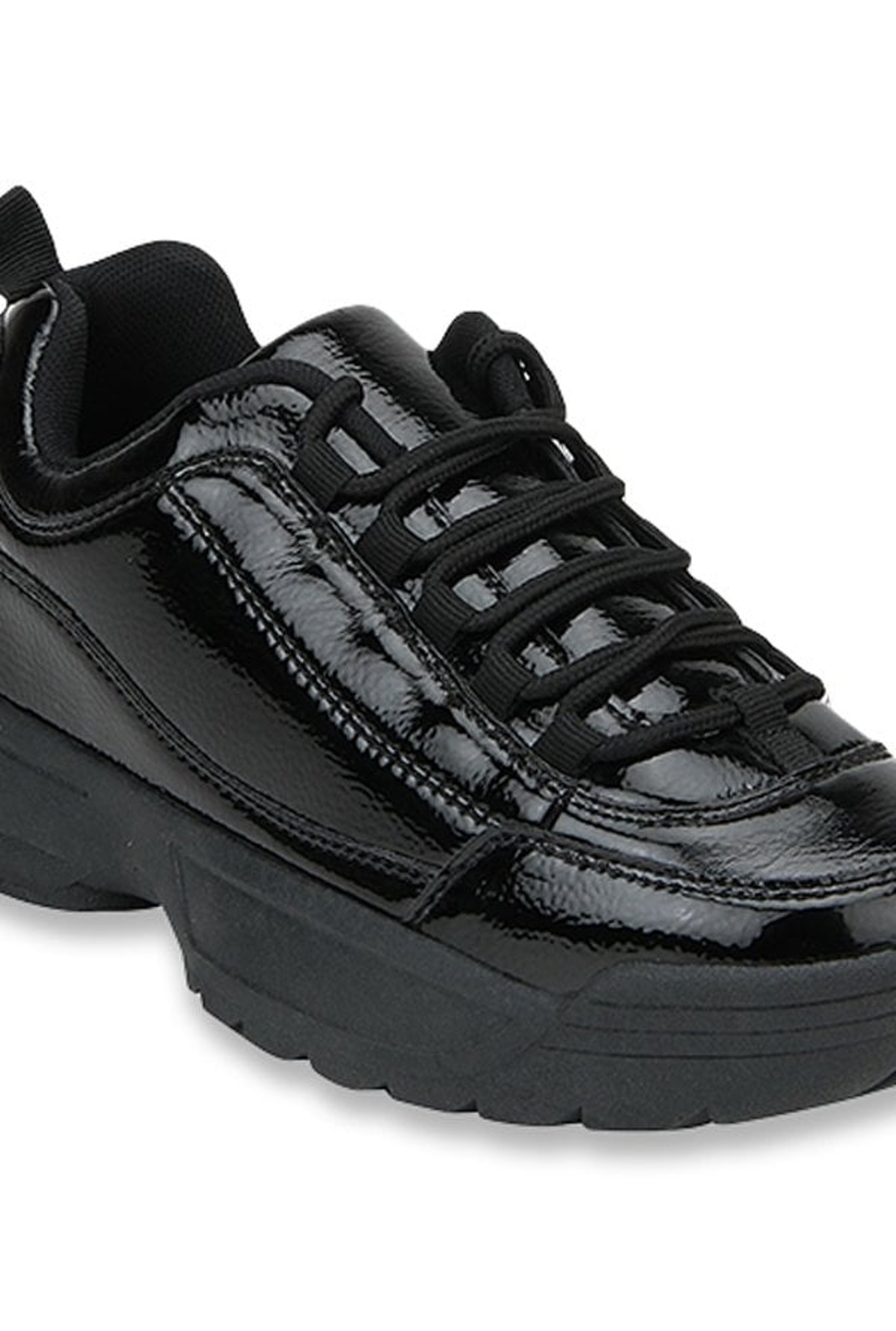 Truffle Collection Jet Black Casual Sneakers