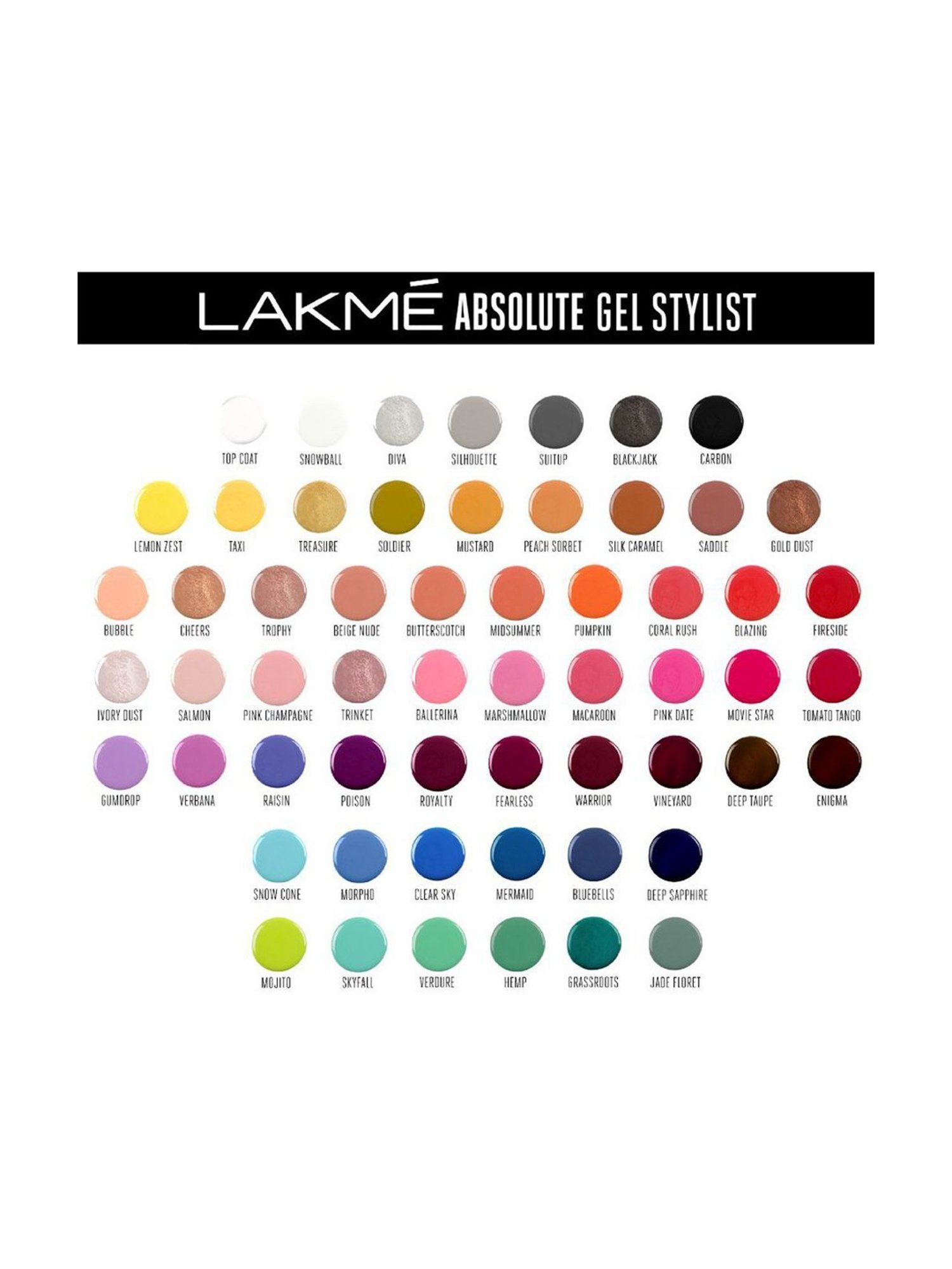 Lakme Absolute Gel Stylist Nail Color 99 Pumpkin - 12 ml