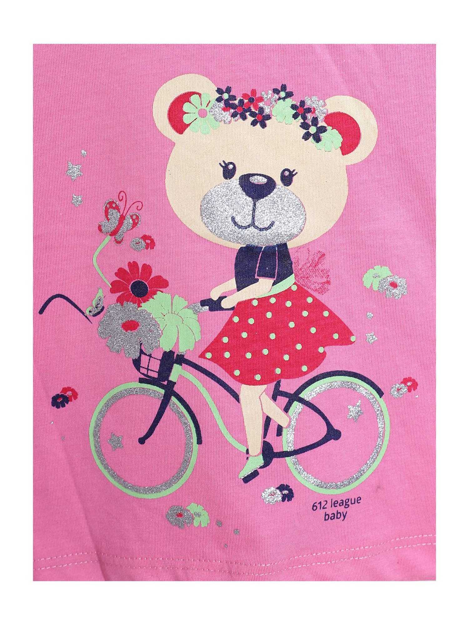 612 League Kids Pink Printed Top