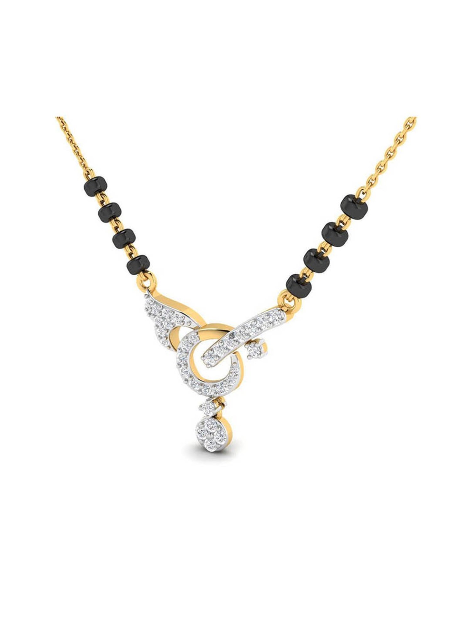Waman Hari Pethe Jewellers 18k Gold & Diamond Mangalsutra for Women