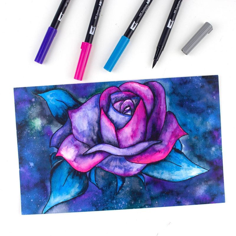 6ct Dual Brush Pen Art Markers Galaxy Palette - Tombow
