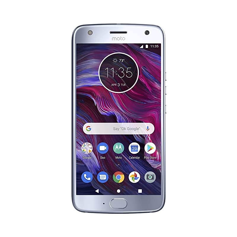 Moto X4 Factory Unlocked Phone 52quot Screen 32GB Sterling Blue US Warranty