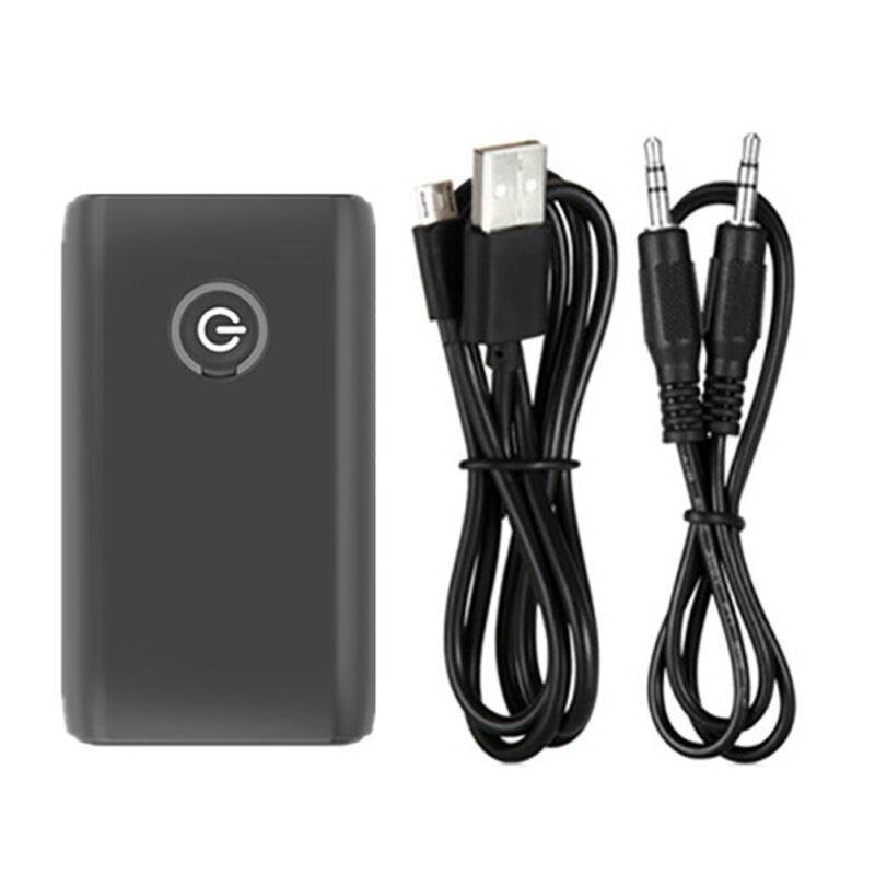 2in1 Bluetooth 5.0 Transmitter & Receiver Wireless Audio Adapter Aux 3.5mm Audio Player for TV, Home Stereo, Smartphone, PC