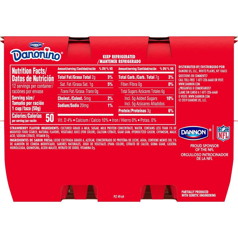 Dannon Danonino Strawberry Kids' Yogurt - 12pk/1.76oz