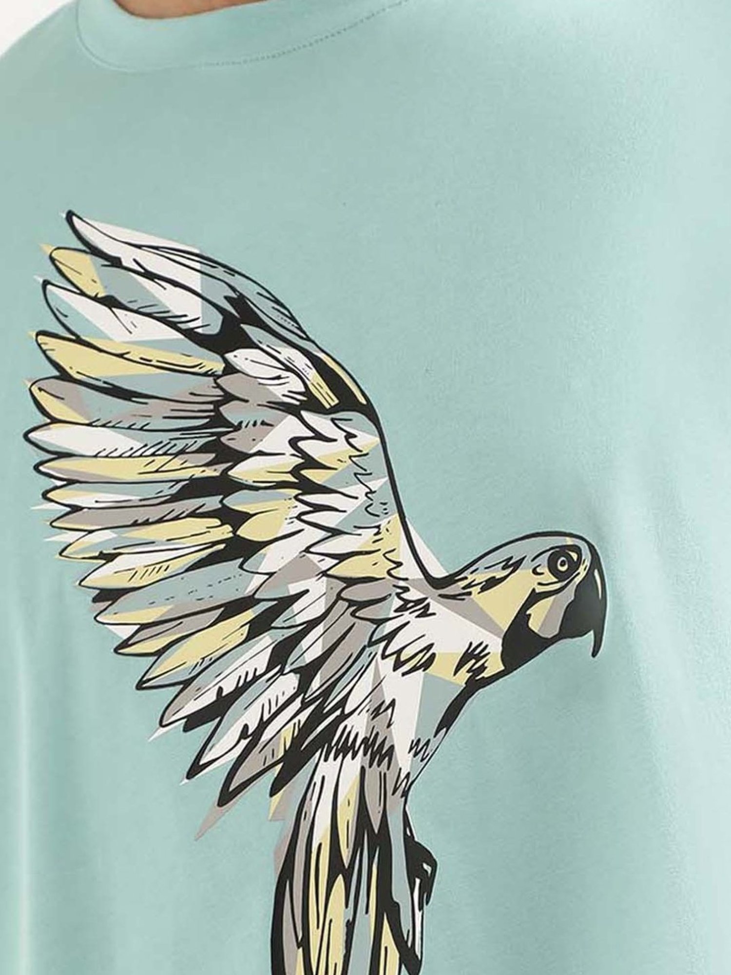 Antony Morato Blue Cotton Regular Fit Printed T-Shirt