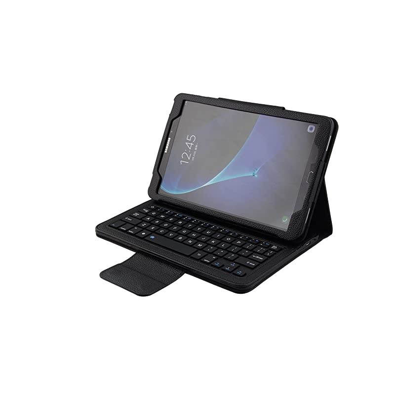 Keyboard Case for Samsung Galaxy Tab A 97 Folio PU Leather Stand Case Cover with Detachable Wireless Keyboard for Samsung Galaxy Tab A 97 Inch Black