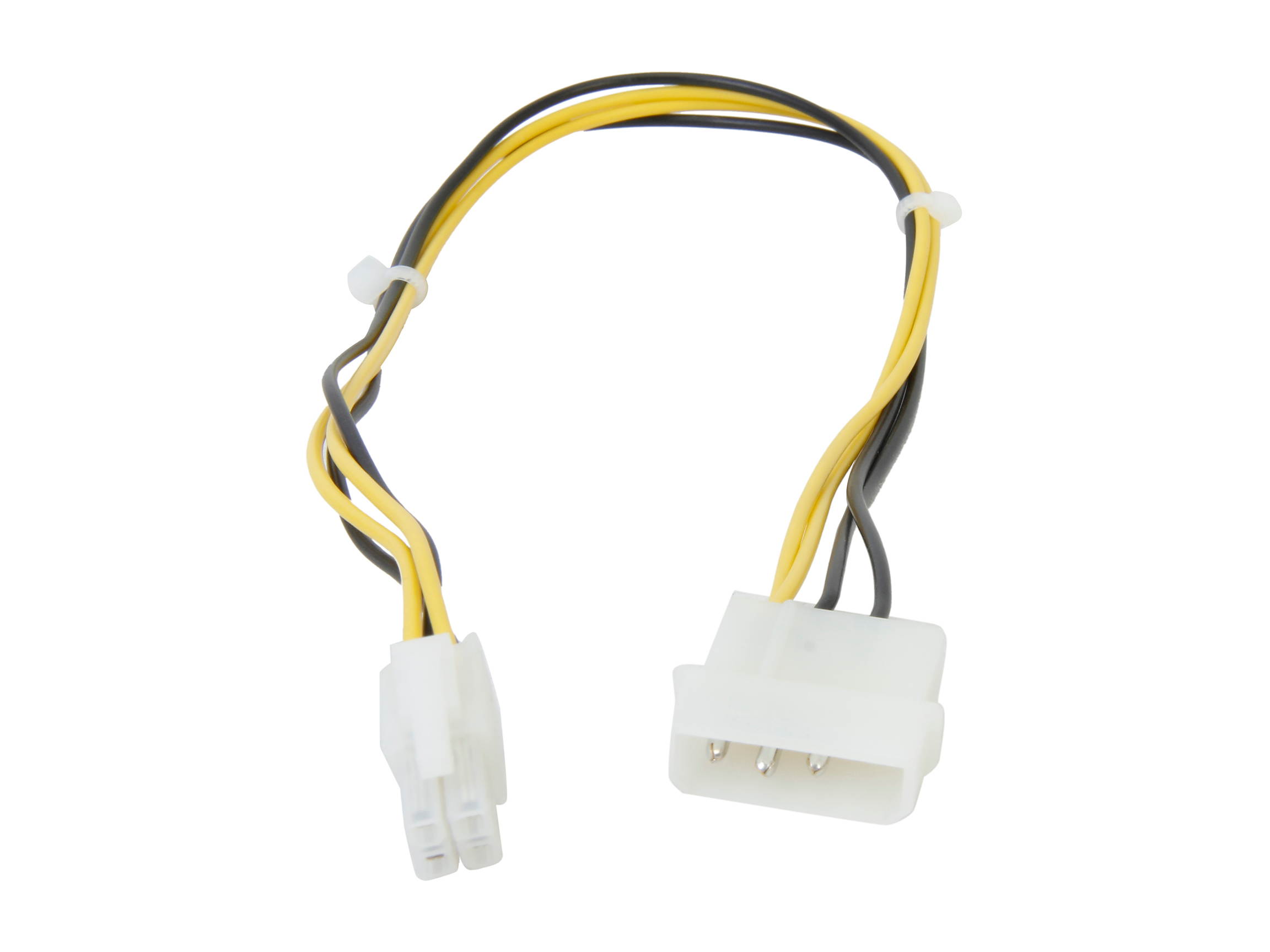 Nippon Labs POW-08315 15" 12V ATX Male to Molex LP4 Male Power Supply Adaptor Cable