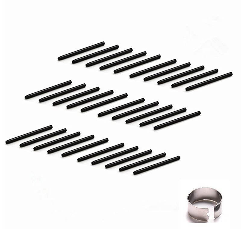 30pcs Replacement Standard Pen Nibs with 1 Removal Ring for Wacom Bamboo Intuos Cintiq Pen