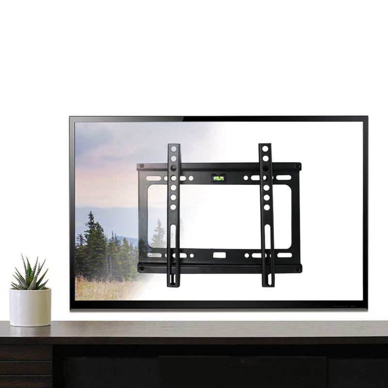 MegaMounts Fixed Wall Mount with Bubble Level for 17-42in Screens