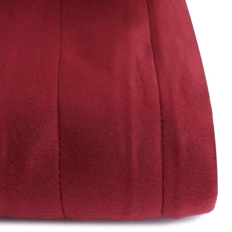 Sunbeam Fleece Heated King Blanket with Dual Remotes in Garnet