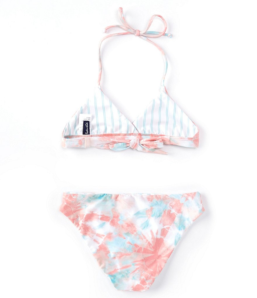 Splendid Big Girls 7-16 Bellini Reversible Wrap Triangle Bra Top & Reversible Retro Hipster Bottom Two-Piece Swimsuit