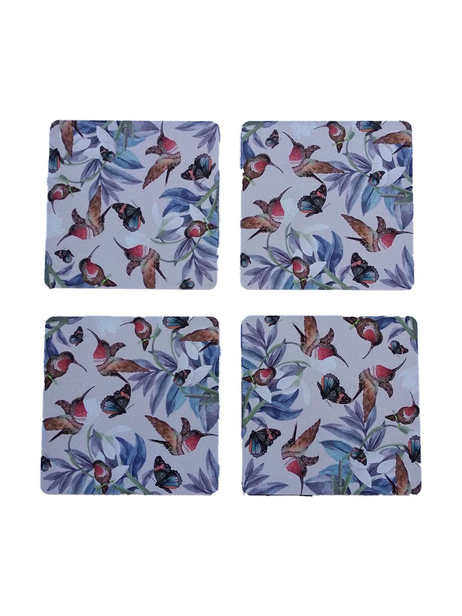 Crayton Square Printed MDF Coaster - Set of 4
