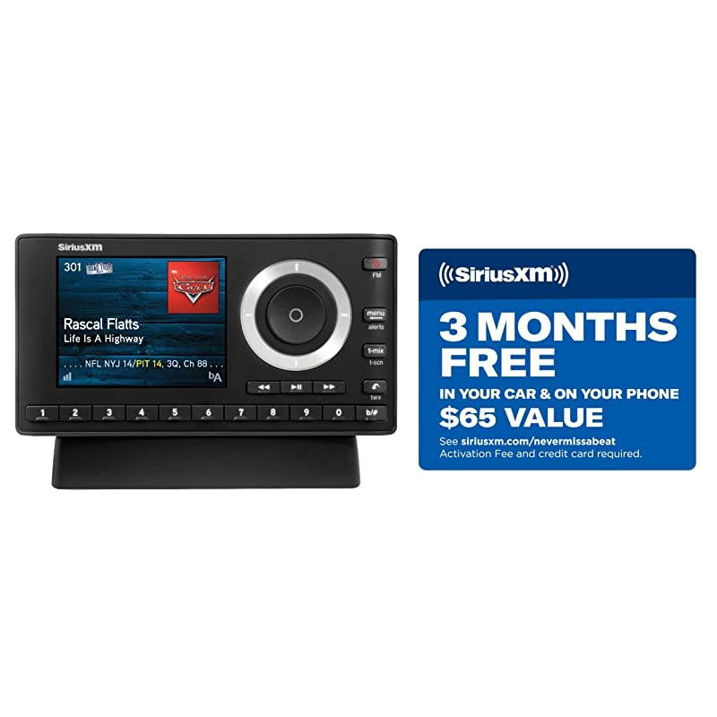 SXPL1H1 Onyx Plus Satellite Radio with Home Kit with Free 3 Months Satellite and Streaming Service