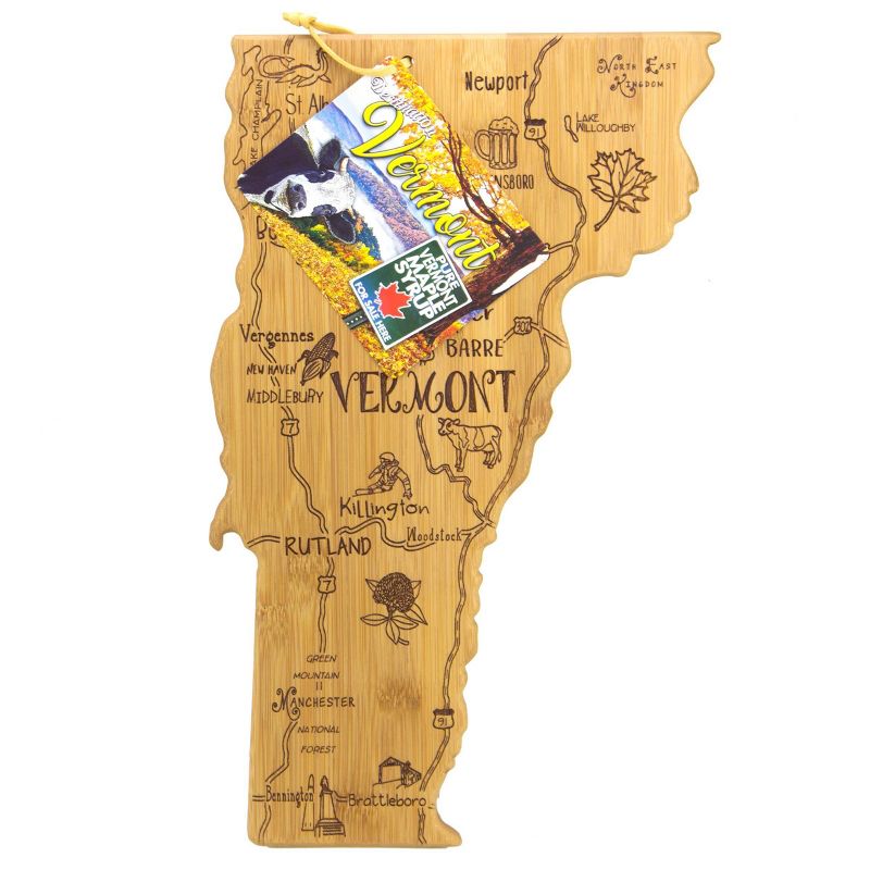Totally Bamboo Destination Vermont Serving and Cutting Board