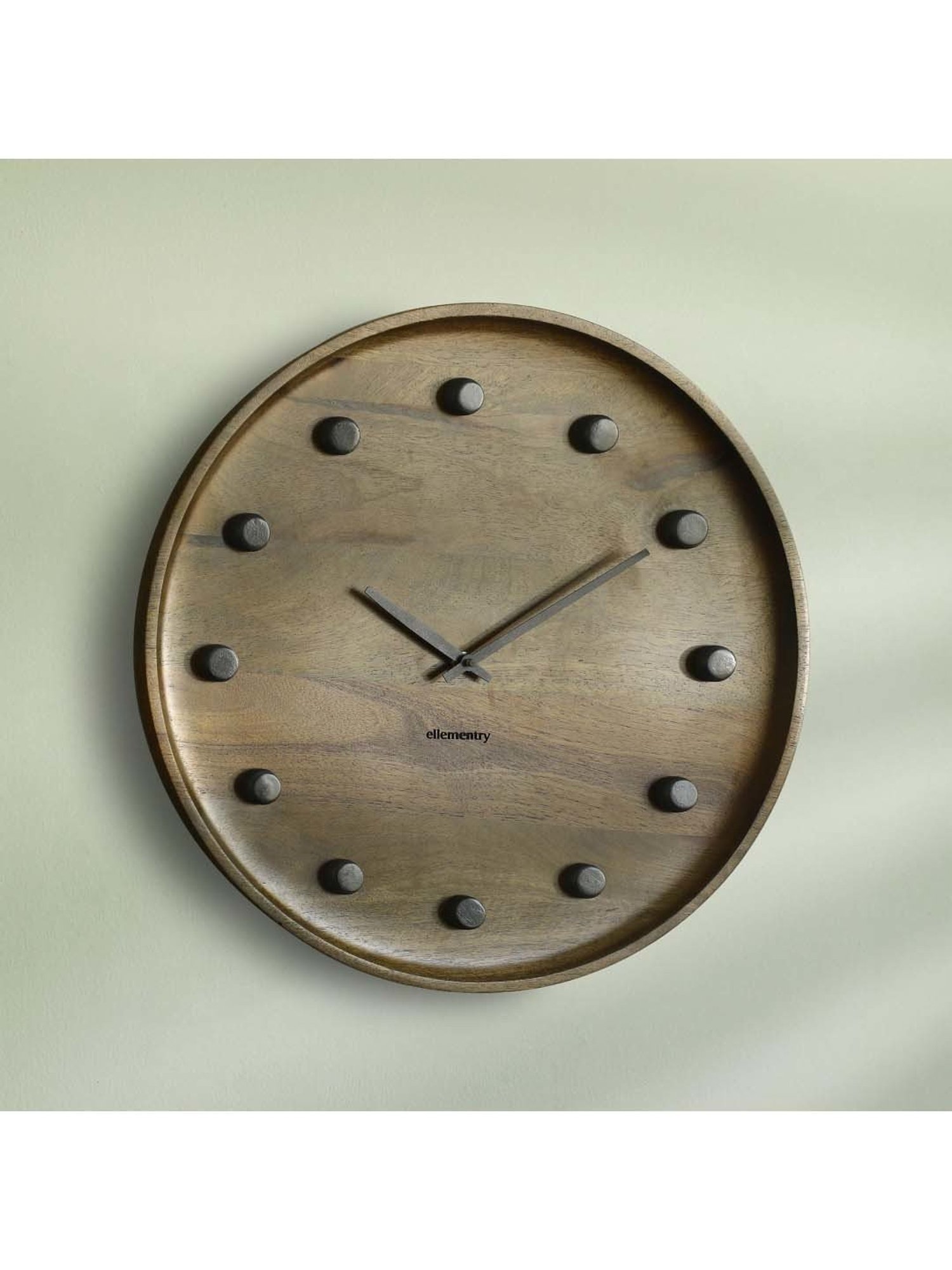 SEIKO classic black plastic wall clock with sweep movement