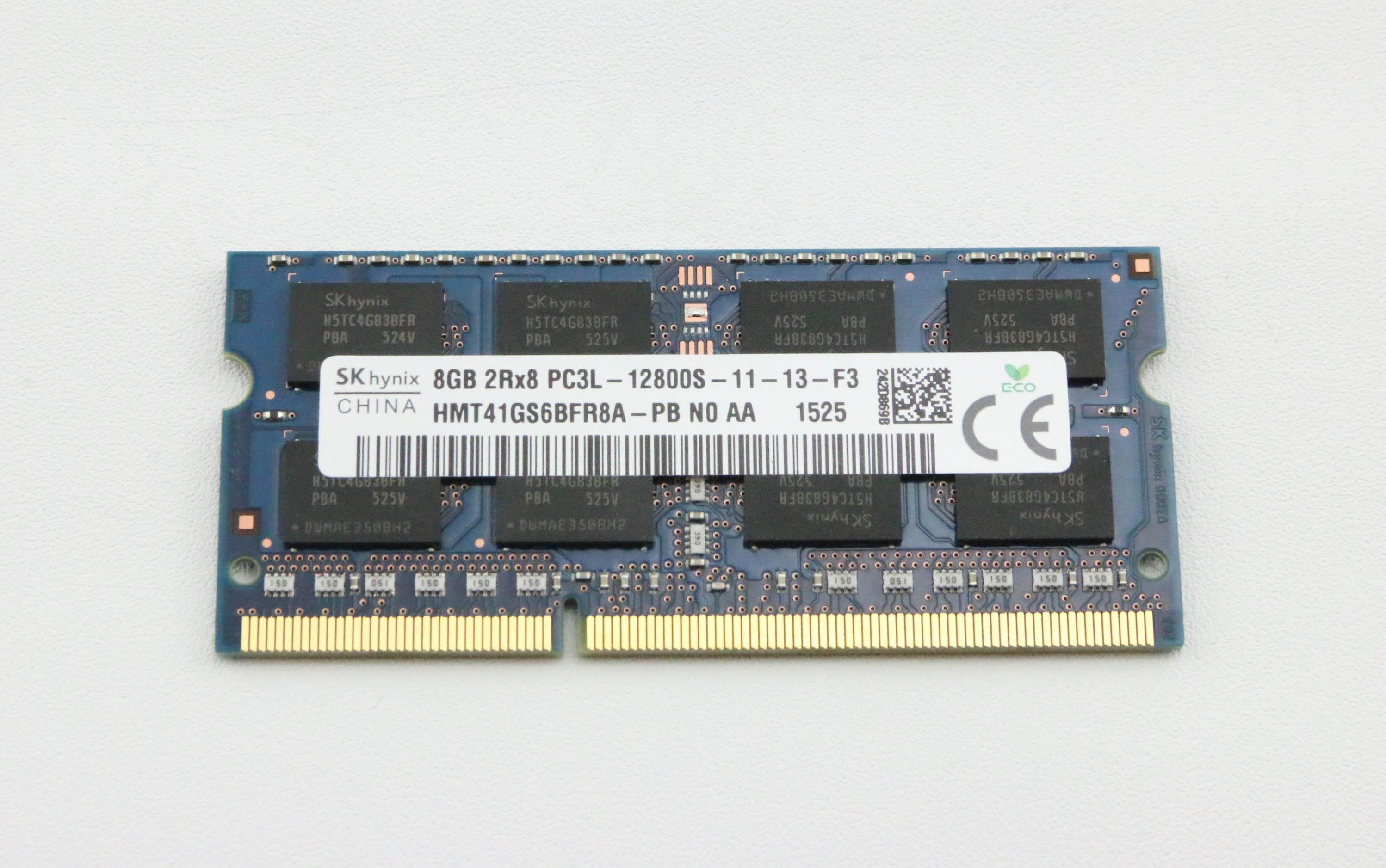 8GB PC3-12800 DDR3 1600MHZ 1.35V SODIMM Memory HMT41GS6BFR8A-PB N0