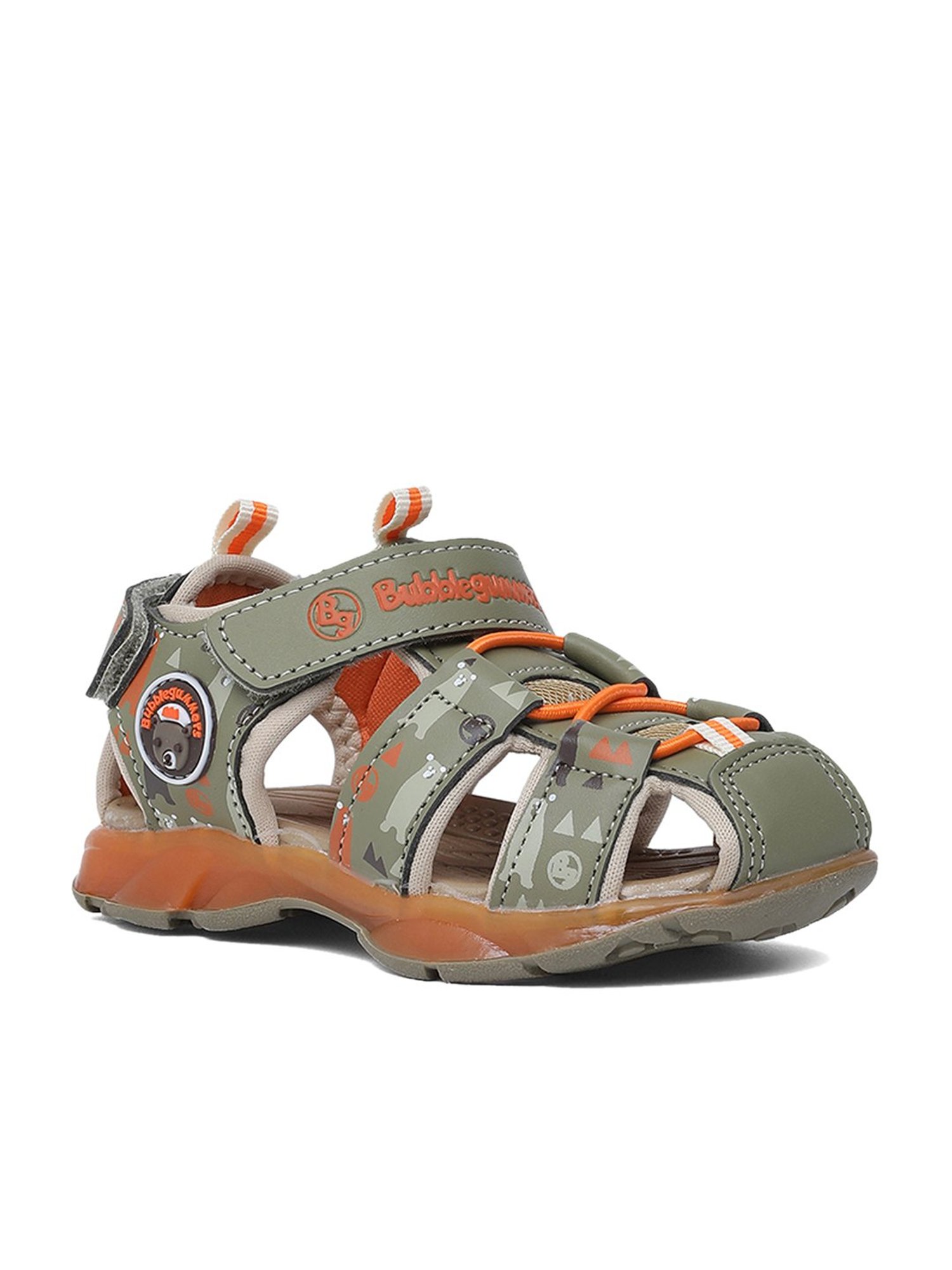 Bubblegummers by Bata Kids Grey Back Strap Sandals