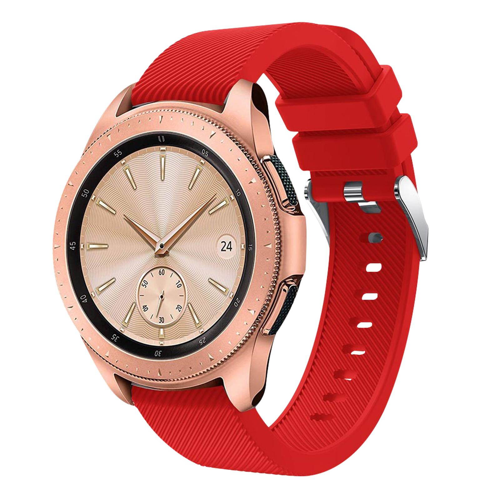 Samsung Galaxy Watch 42 mm soft silicone replacement bracelet - Red