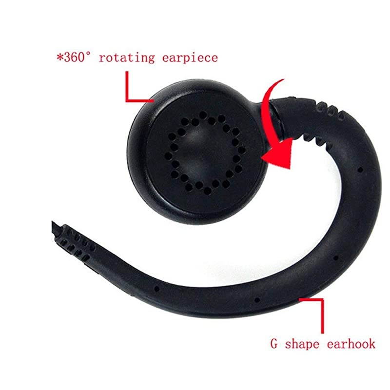 C Shape Swivel Earpiece Headset Mic PTT for Motorola MTP850 XPR 6550 7380 7350 7580 APX 6000 4000 8000 XiRP8200 XiRP8268 Walkie Talkie 2 Way Radio
