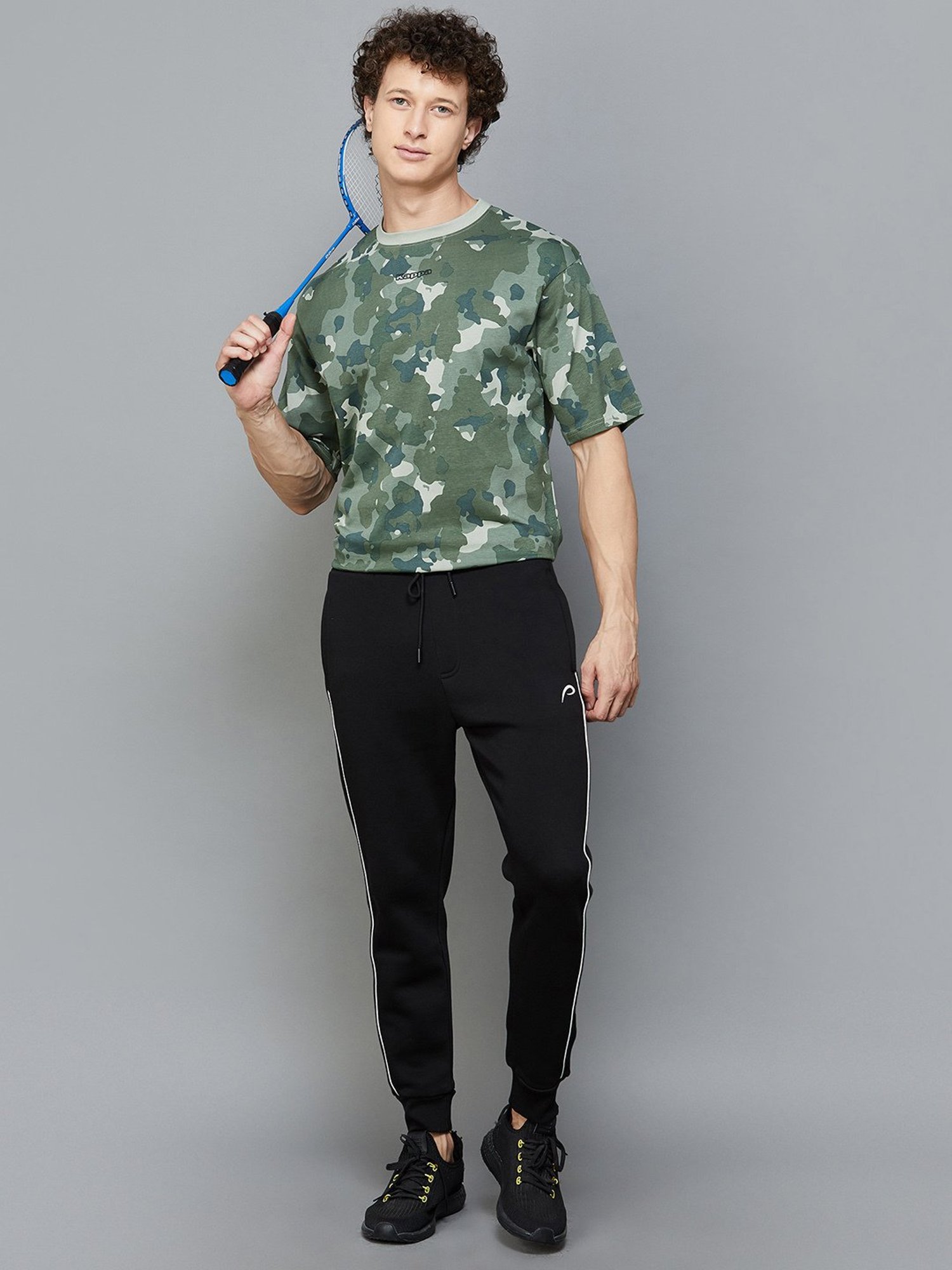 KAPPA Olive Regular Fit Camo Print Crew T-Shirt