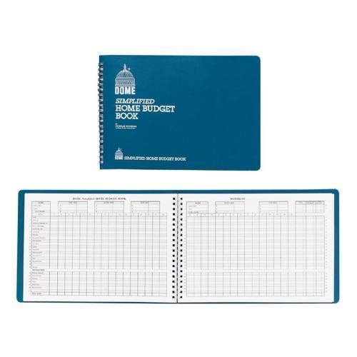 Dome Home Budget Book 64 Pages 10-1/2"x7-1/2" Teal 840