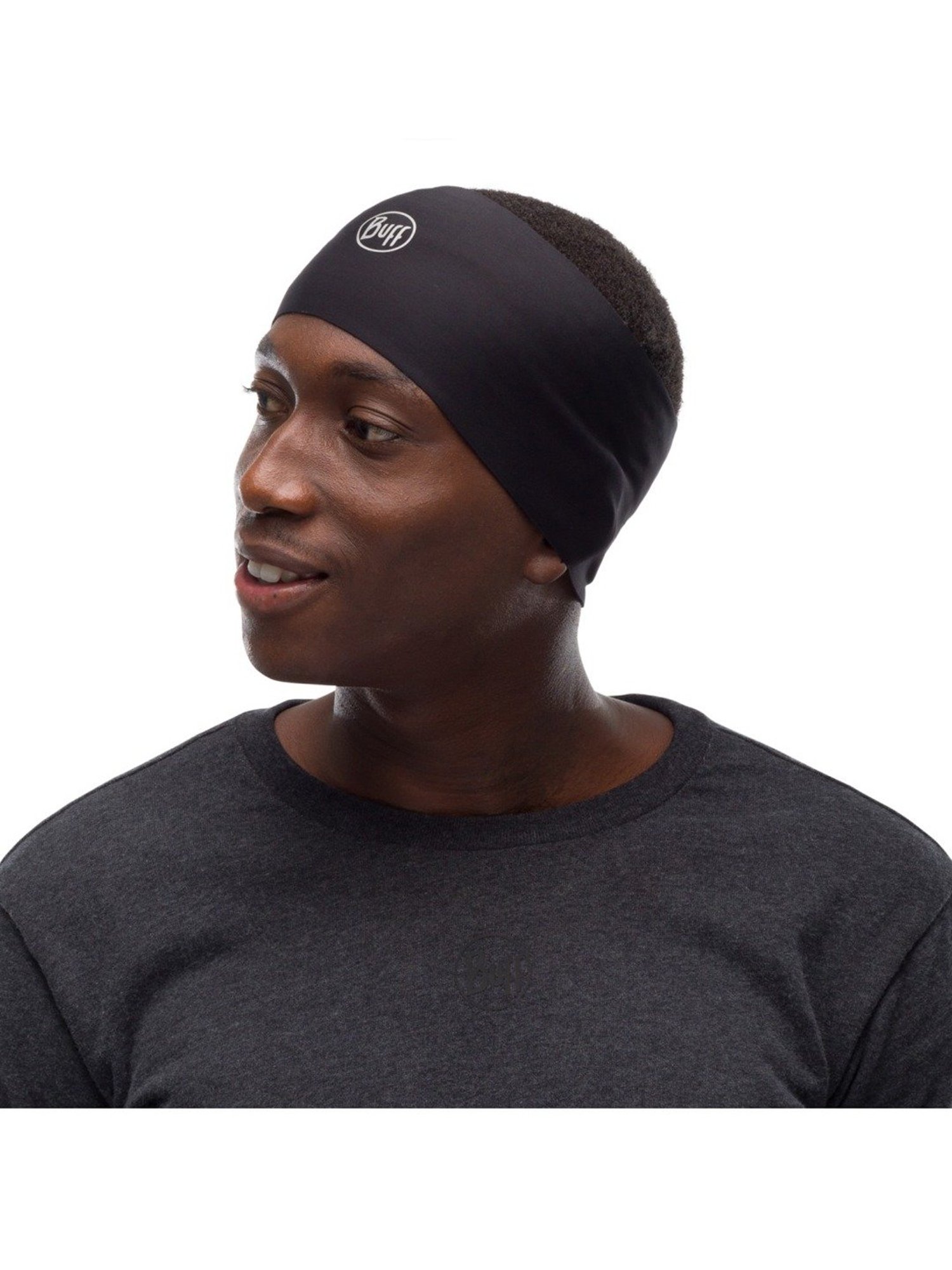 BUFF Black Solid Headband