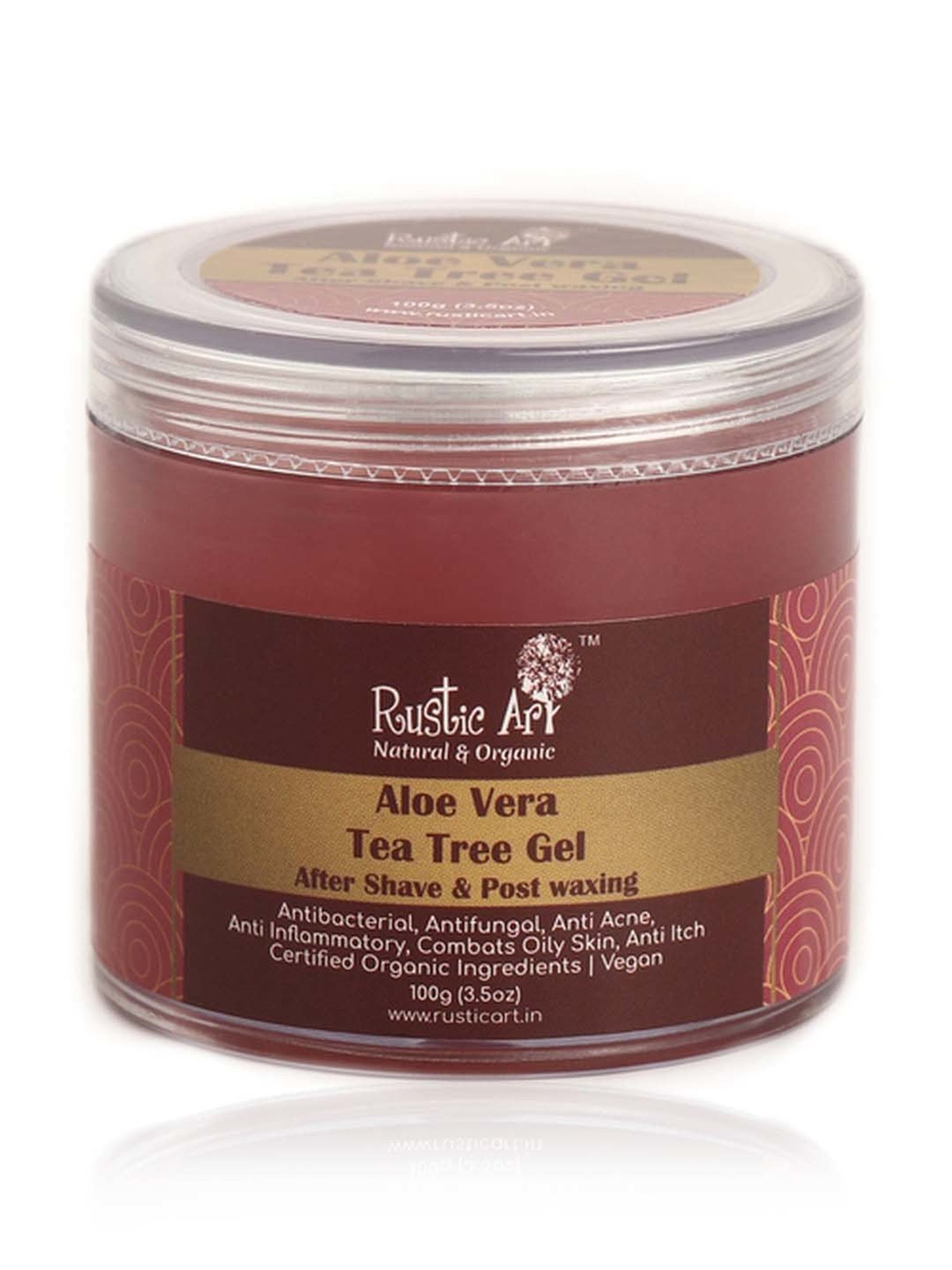 Rustic Art Aloe Vera Tea Tree Gel - 100 gm