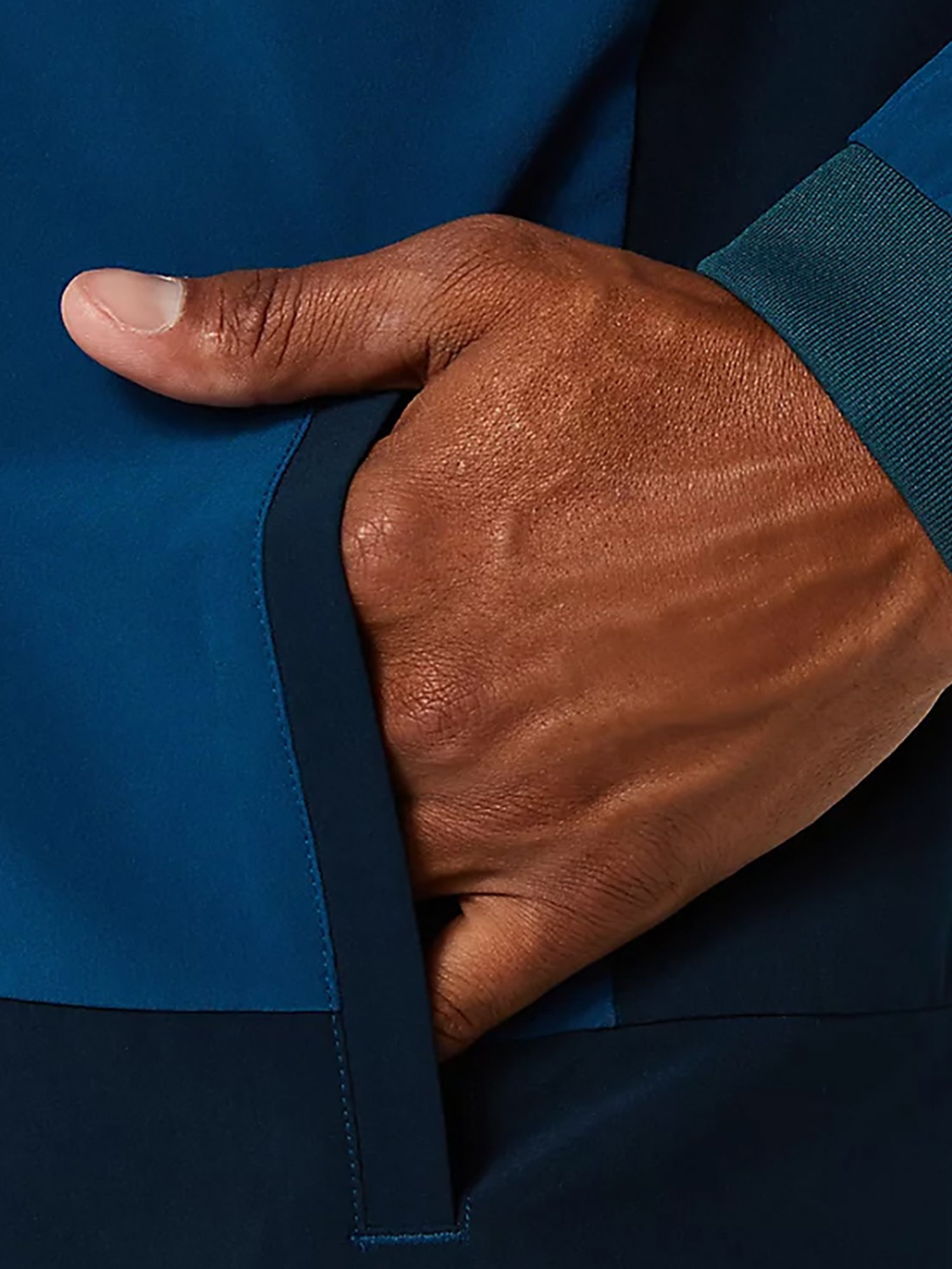 Asics Marine Blue Match Full Sleeves Jacket