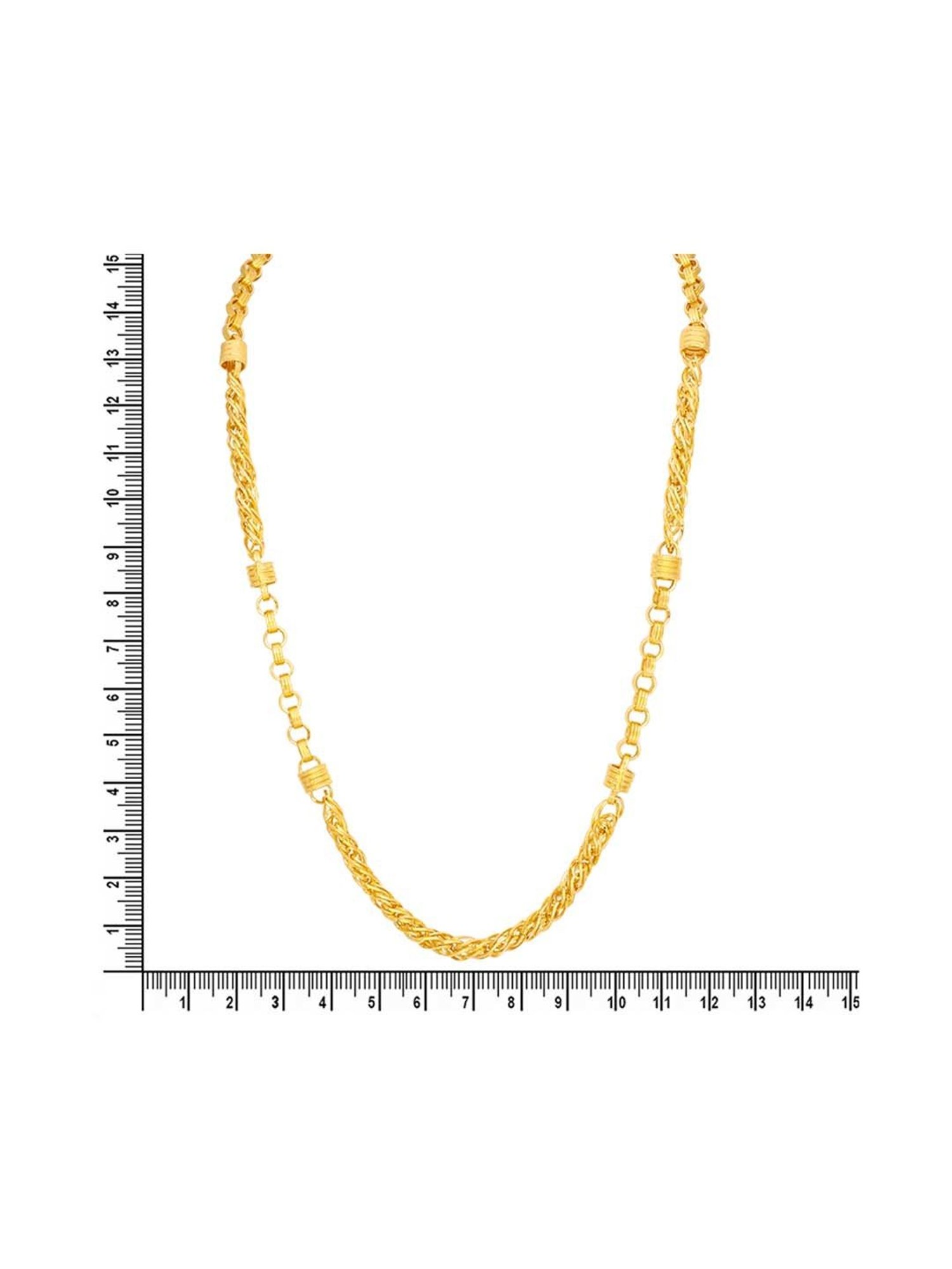 Waman Hari Pethe Jewellers BIS Hallmark 22k Yellow Gold Chain
