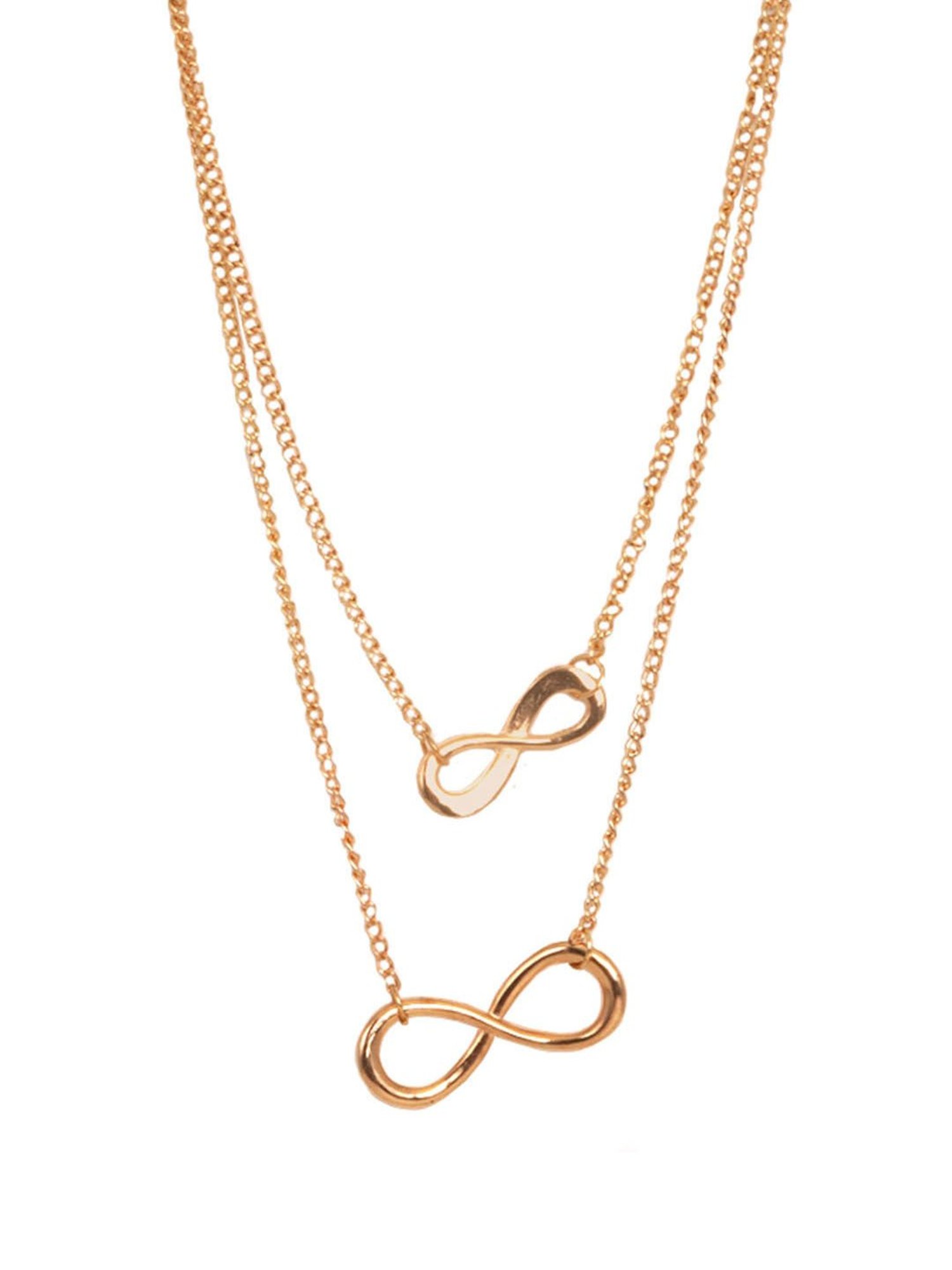 Joker & Witch Minimal Pendant Boston Layred Gold Necklace