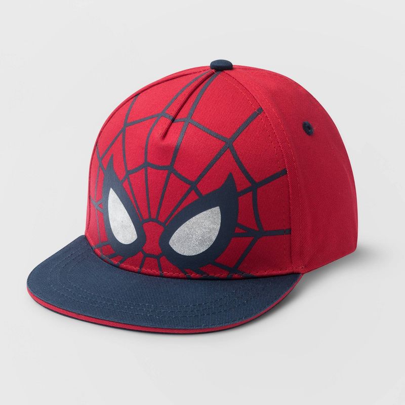 Toddler Spider-Man Baseball Hat - Red/Blue One Size