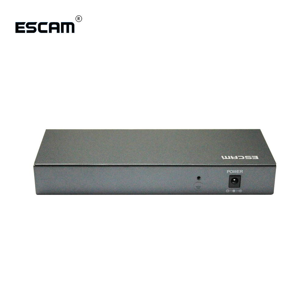 ESCAM 8 Ports Fast Ethernet POE Switch for Network IP Cameras