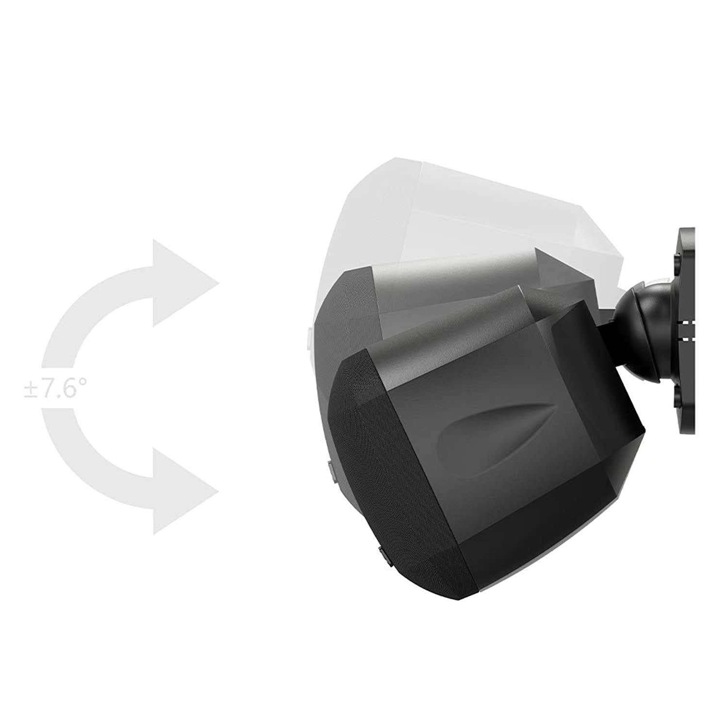 OSD Nero 3" Cube Speaker Mountable Swivel Home Theater Setup 25W RMS Power (Black Single)