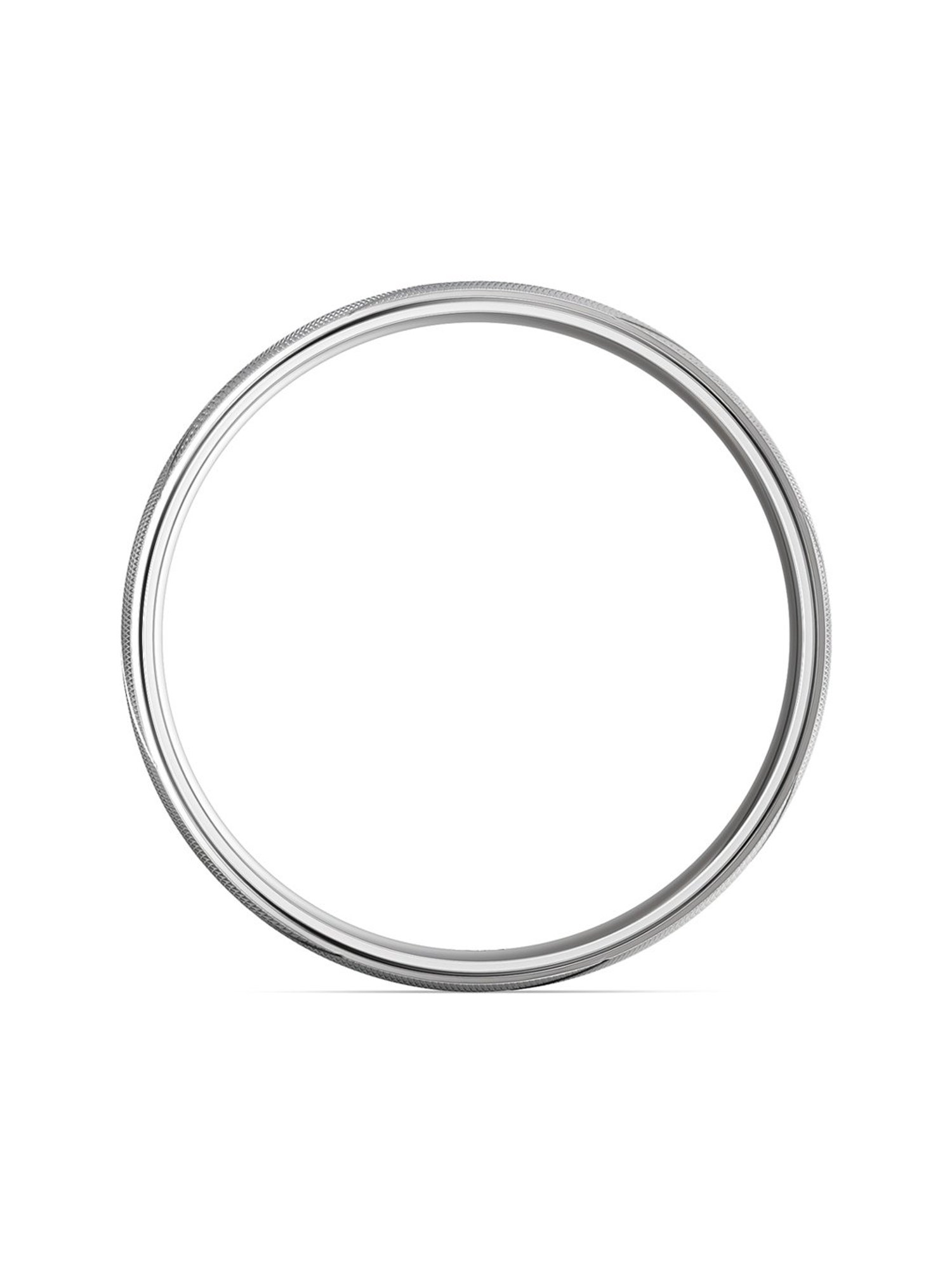 Malabar Gold and Diamonds 950 Platinum & 0.02 ct Diamond Ring