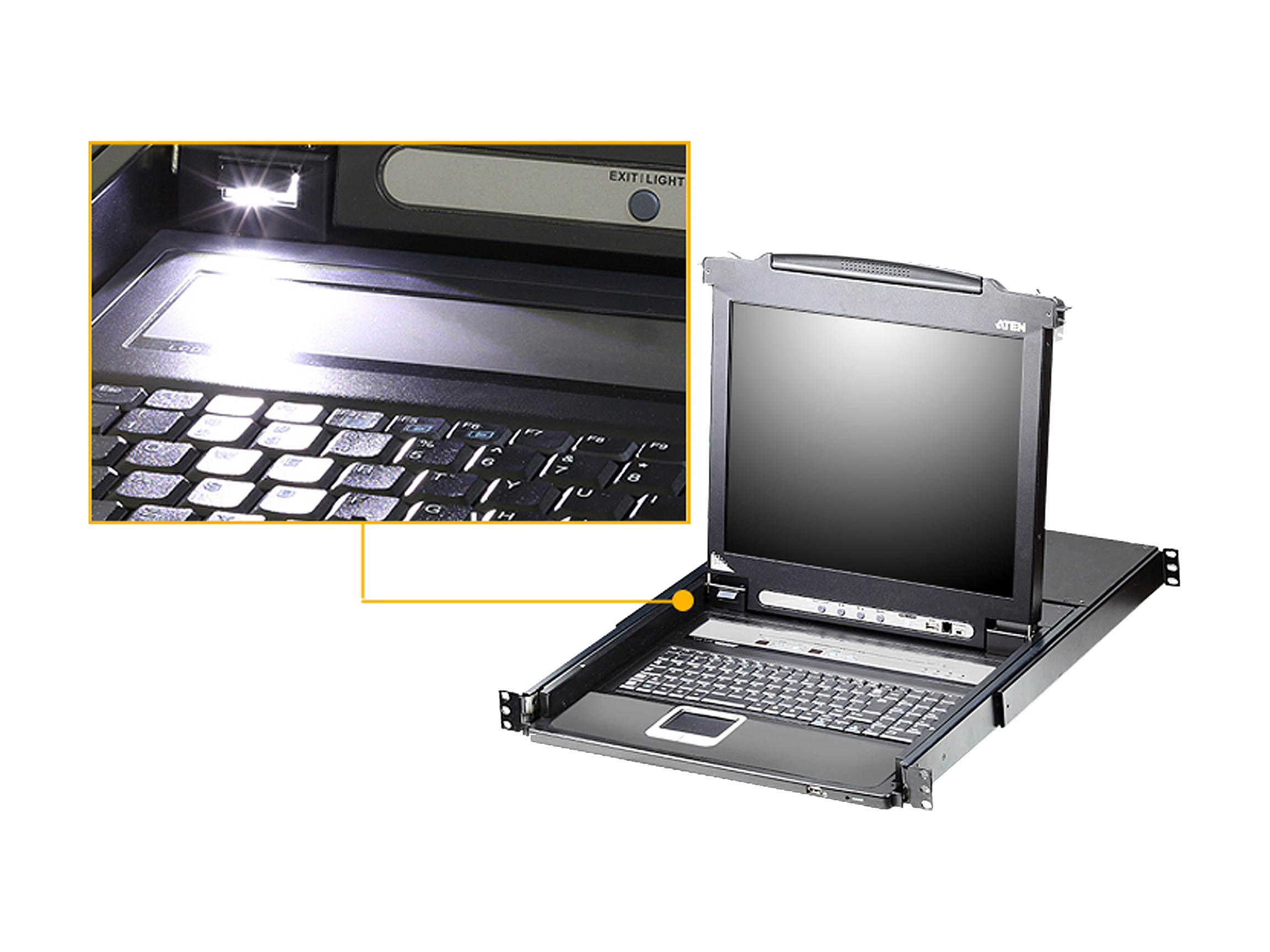 8-Port LCD KVM w/ Cables