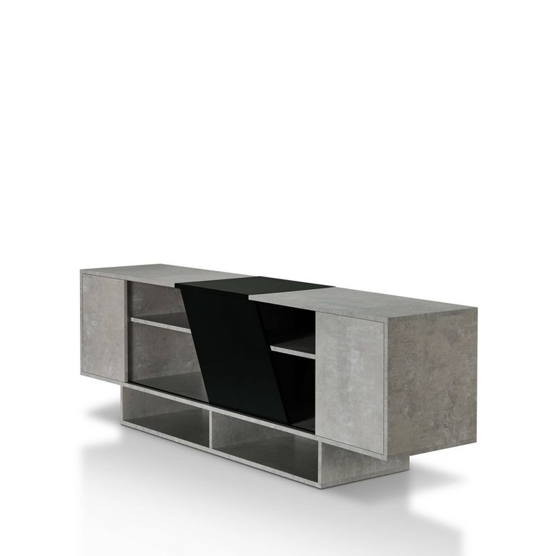 Yang Contemporary TV Stand for TVs up to 70" Cement - miBasics
