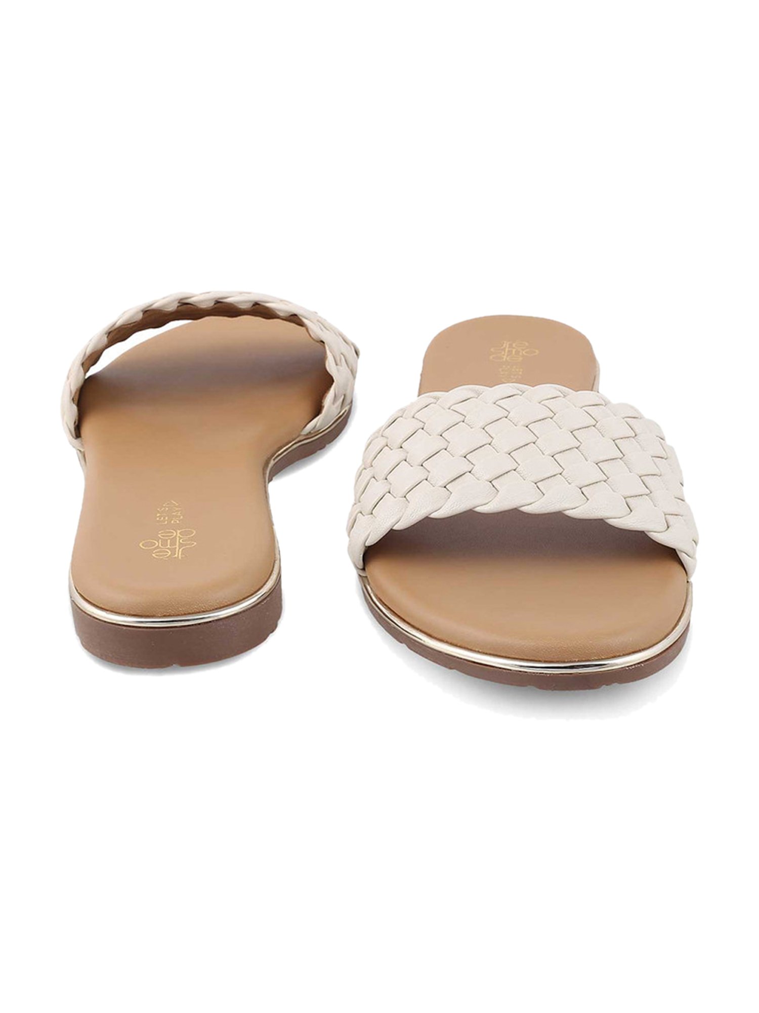 Tresmode Women's Beige Casual Sandals