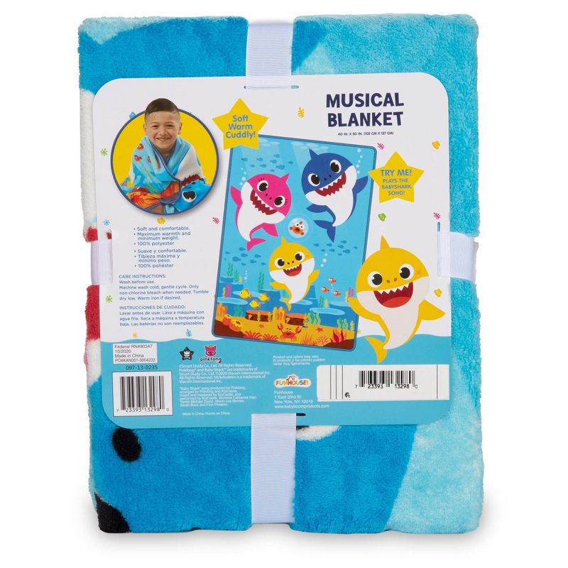 Baby Shark Musical Blanket